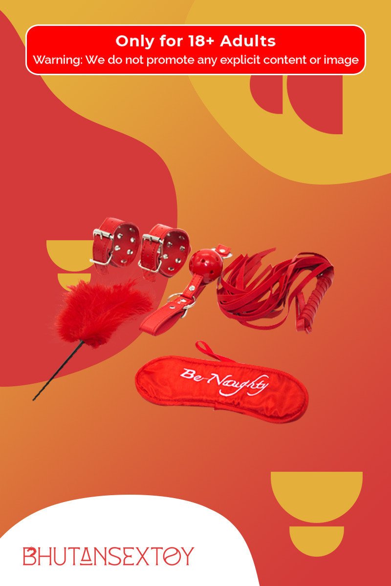 BDSM SEX KIT Bracelet+Whip+Goggles+Feather+Mouth Ball Gag BDSM-001