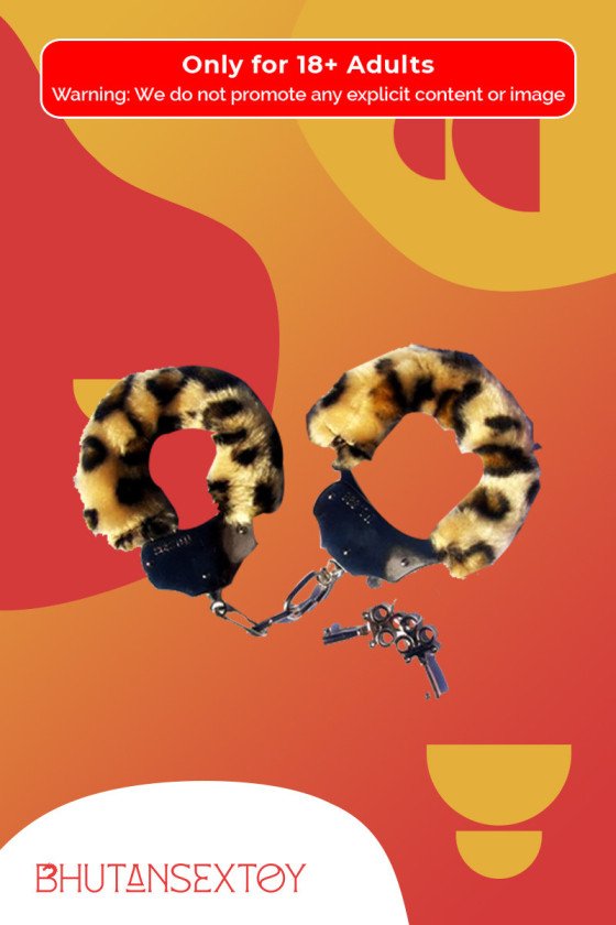Fetish Fantasy Furry Cuffs in Leopard BDSM-005