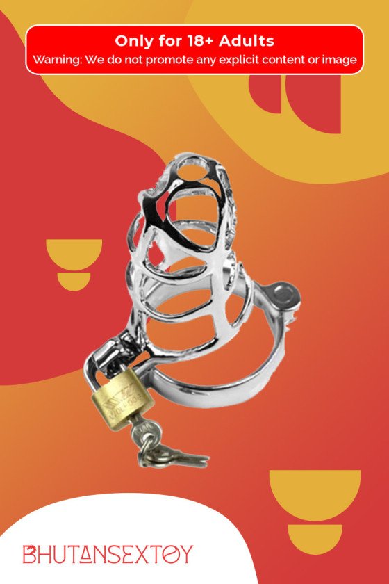 Chastity Steel Lock Device for Men BDSM-010