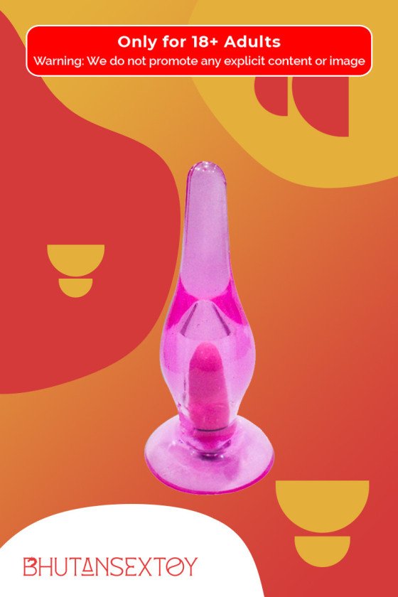 Crystal Anal Vibrating Butt Plug With Suction Cup AD-025