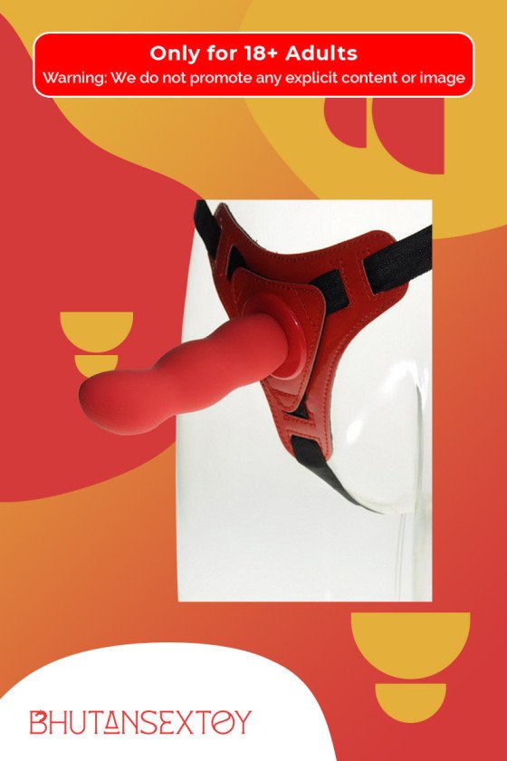 Red Deep Climax Strap On Dildo Realistic Penis Harness SO-021