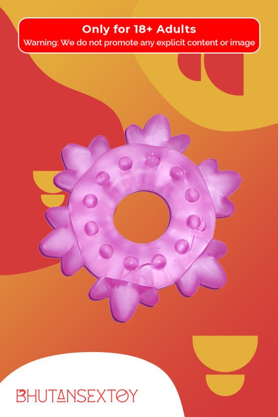Heavy Cock Ring-Ice Flower CR-006