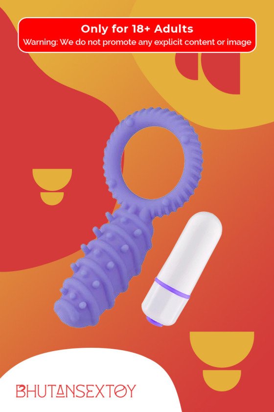 Clitoral Banger Spikes Premium Cockring With Bullet CR-015