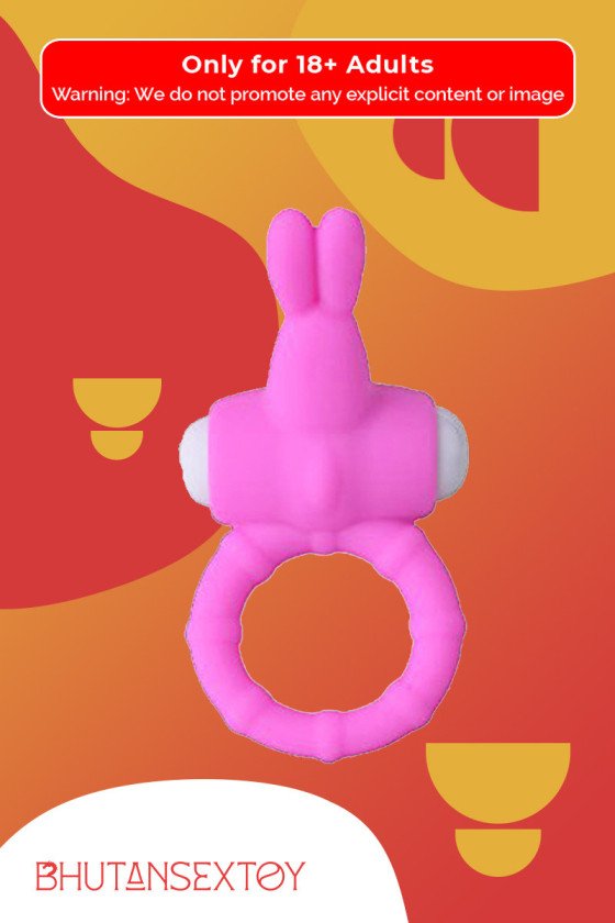 Rabbit Vibrating Penis Ring Blue Lolly CR-018