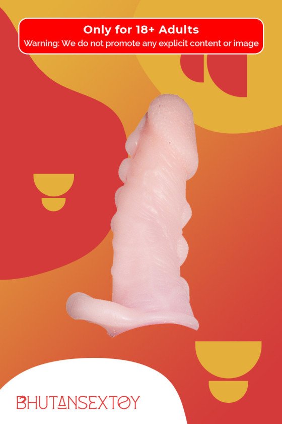 Solid Dotted Head Penis Extension Sleeve Skin Color PES-027