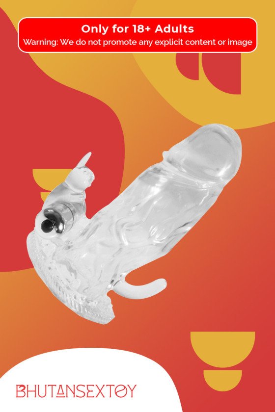 Triple Pleasure Vibrating Rabbit Penis Sleeve PES-028