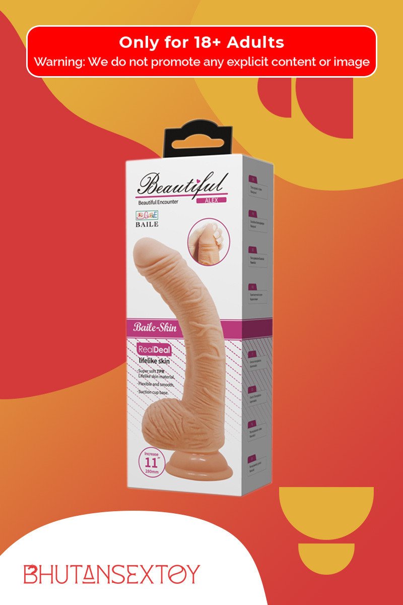 Realistic Non-vibrator with Round Balls and Suction Base RSNV-029