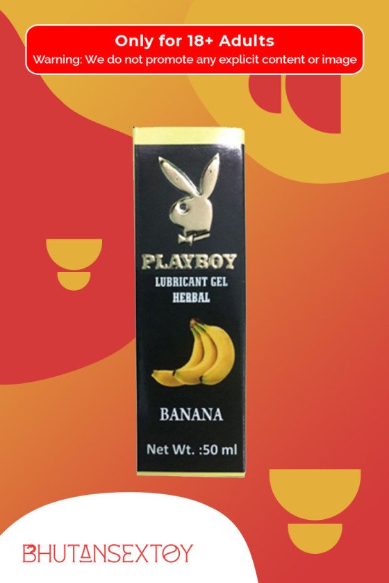Playboy Lubricant Water Based Gel - Banana Flavoured CGS-031
